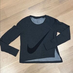 Nike Women's Dark Gray Crew Neck Sweater